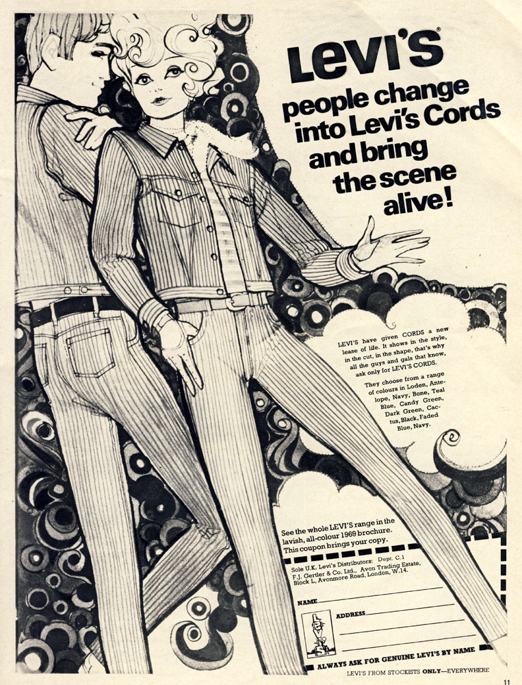 Vintage Adverts: People change into Levi's Cords and bring the scene alive!  – Liz Eggleston